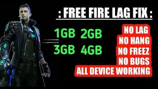 FREE FIRE LAG FIX PERMANENT 1GB RAM !! FREE FIRE LAG FIX NEW UPDATE CONFIG FILE