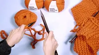 Comment tricoter une écharpe - Tutoriel étape par étape (sous-titres en Français)