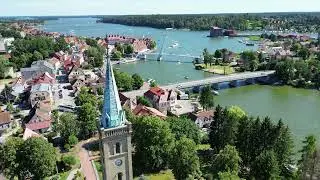 MIKOŁAJKI - widok z drona. 2024 4K