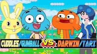 M.U.G.E.N. Battles | Gumball/Cuddles vs Darwin/Tari