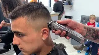 MID SKIN FADE AMERICAN STYLE TUTORIAL USING GUARDS TO BLEND. WAHL 1919’S, BRAUN 9’S AND KASHO’S