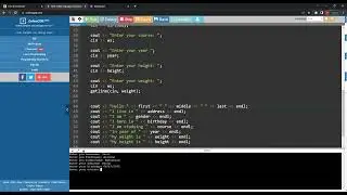 COUT INTRODUCE YOURSELF C++ | OLCA133E071, CALOT KANE ARRONNE N.