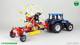 Pottinger TOP 762C windrower in Lego version by Eric Trax