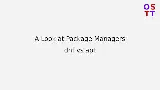 Linux Package Managers: apt vs dnf in 5 mins