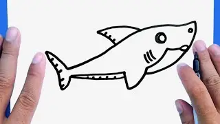 Comment dessiner un requin facilement #requin