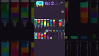 Cups - water sort puzzle | level 382 | ⭐️⭐️⭐️