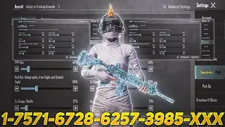 New Update 4.4⚡Best Sensitivity code + Control Settings Pubg Mobile/Bgmi Sensitivity 2026
