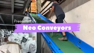 Inclined Belt Conveyor Installation & Trial | Ground to Mezzanine | Neo Conveyors India