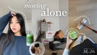 moving alone diaries 🧸📦 | the first days in my new LA apartment, unpacking & getting furniture