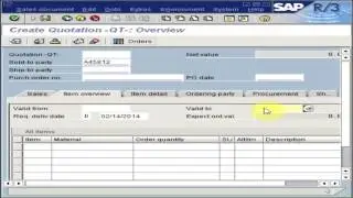 How to Create a SAP Sales Quotation