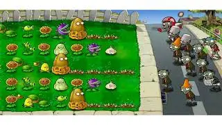 Plants Vs. Zombies Survival 5 flags  . #plantsvszombies #keygamer #funplay
