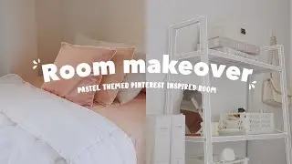 AESTHETIC ROOM MAKEOVER 2022 I Pastel themed and Pinterest inspired room makeover and tour