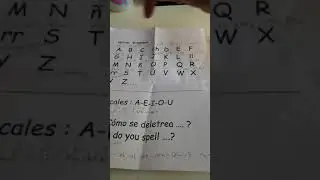 Sounding out the Spanish alphabet