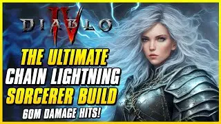 BEST CHAIN LIGHTNING SORCERER BUILD (No Uniques!) | T100 NM | Shock  WT4 Guide | Diablo 4 Season 1