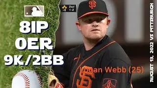Logan Webb | Aug 13, 2022 | MLB highlights