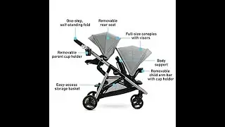Graco Ready2Grow LX 2 0 Double Stroller, Clark#Shorts