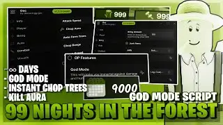 99 Nights In The Forest Script *NO KEY* - Godmode, Auto Farm, Infinite Diamonds, Chop Aura & More! 🌳