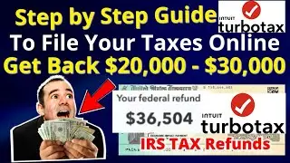Turbo Tax New Method 2024 | Get back $20k~$30k return for 2025 Tax Refund filler