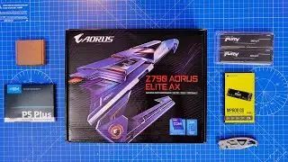 ASMR Gigabyte Z790 Elite AX unboxing and setup in Lancool 216