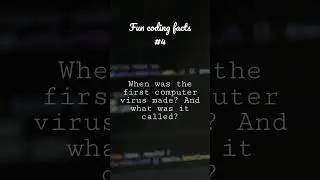 First computer virus was called…. #programming #coders #computerknowledge #facts