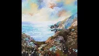 Part 1   Seascape in Acrylics with Jantien Powell at Chapel Cottage Studio