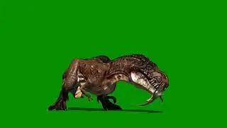 green screen dinosaur fair killed baby dinosaur