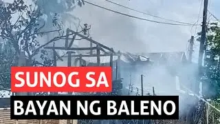 SUNOG SA BALENO, MASBATE TUMUPOK NG TATLONG BAHAY