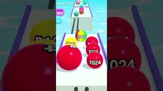 Ball Run 2048 Infinity: set a new record! Lvl 100