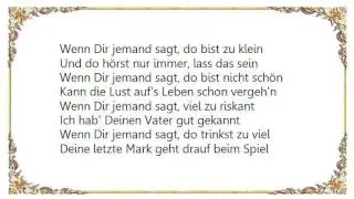 Westernhagen - Steh' Auf Lyrics