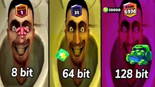 Brawl Stars Rank Up Skibidi Toilet deferent bits version part 5 | Evolution TV Woman