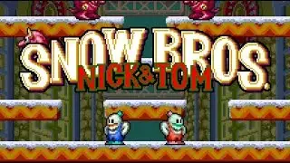 PROBANDO  SNOW BROS UN JUEGO MITICO EN LAS SALAS RECREATIVAS