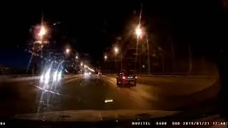 Navitel R600 QuadHD режим 2K 30fps ночь на скорости 100-80км/ч