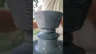 Textured teabowl making process. Pottery process by Paul Fryman from Ukraine.