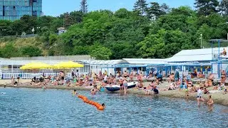 #АНАПА СНОВА ЖАРА, НО ВОДА ХОЛОДНАЯ. МНОГО ЛЮДЕЙ НА ПЛЯЖАХ И ЧИСТОЕ МОРЕ.