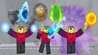 Roblox Anime Ninja War Tycoon All Max Level Jutsus Showcase!