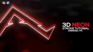Create 3D neon strokes on Android / PC | Blender + Ibis tutorial | Blender to render #3