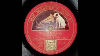 John McCormack and Fritz Kreisler - When night descends (Rachmaninoff) 1920