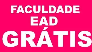 Faça faculdade a distância de GRAÇA!
