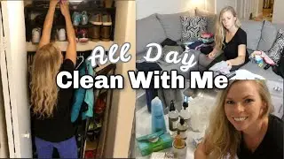 ✨ALL DAY CLEAN WITH ME 2020  | COAT CLOSET DECLUTTER AND ORGANIZATION | CLEANING MOTIVATION