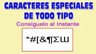 Consigue CARACTERES ESPECIALES ©¶ƩƜʃ de todo tipo con teclado Español y latinoamericano