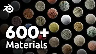 HUGE Material Collection Addon for Blender 2.8!