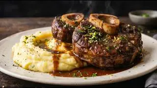 The most famous dish, Ossobuco, delights the whole world! Delicious beef shank!