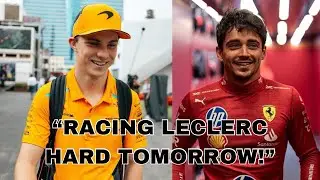 F1’s Oscar Piastri Reacts To Charles Leclerc’s Pole At The Azerbaijan GP