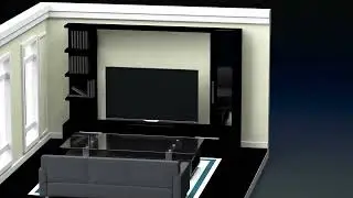 3d isometric room loop animation