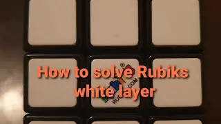 solving 3x3 Rubik's Cube  Part 1 Tagalog Version. White layer