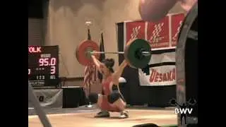 Natalie Woolfolk (Burgener) American Record 95kg Snatch
