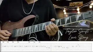 Taylor Swift - Love Story | Electric Guitar Cover | Guitar Tabs | Guitar Cover | Tutorial | Tabs