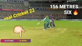 156 METRE SIX IN REAL CRICKET 22 ™ 🔥