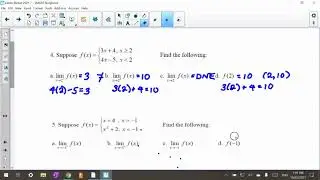 Calculus I Limit Lab #2: 1-6