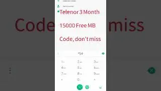 Telenor 15000 MB Free internet for 3 Month don't miss End 2022 